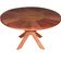 Conjunto Com Mesa De Madeira Giratória E 6 Cadeiras Modelo Sol Marrom