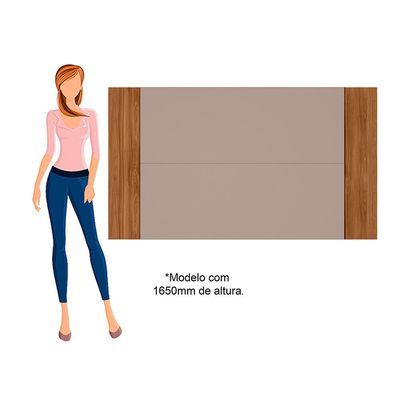 Painel Extensivo para TV até 60 Mobler Fresno Grigio/Cinamomo
