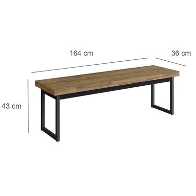 Banco Oxford 164cm Woodmel