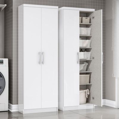 Armário Multiuso 02 Portas Leve Henn Branco