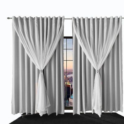 Cortina Sala E Quarto 8,50x2,80 Tecido Blackout Ana