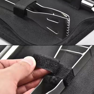 Kit Churrasco 9 Peças Aço Inox+bolsa Com Alça Alta Qualidade