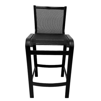 Banqueta De Alumínio Para área Externa Banco Para Balcão Bar Preto Preto