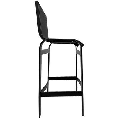 Banqueta De Alumínio Para área Externa Banco Para Balcão Bar Preto Preto