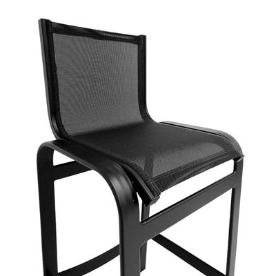 Banqueta De Alumínio Para área Externa Banco Para Balcão Bar Preto Preto