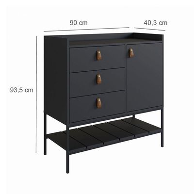 Cômoda Multifuncional Personal 90cm Preto