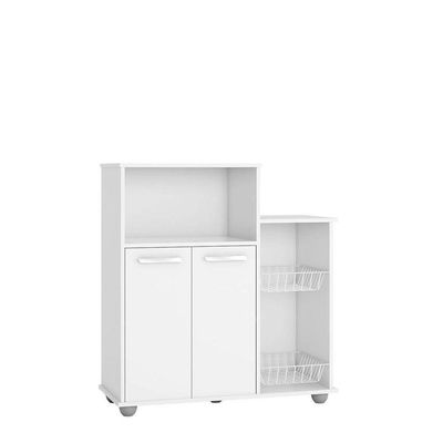 Armário Multiuso 2 Portas Fruteira Sollys Branco