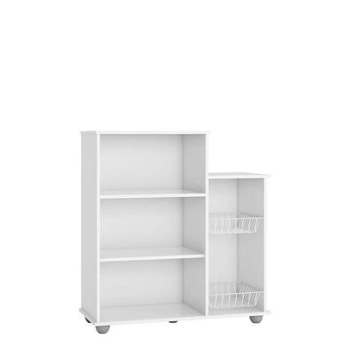 Armário Multiuso 2 Portas Fruteira Sollys Branco