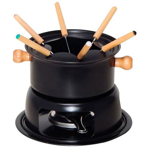 Aparelho de Fondue Cazza Preto 11 Peças