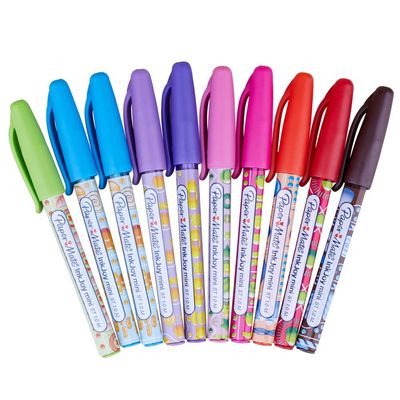 Mini Caneta Esferográfica Candy Pop com 10 Cores Paper