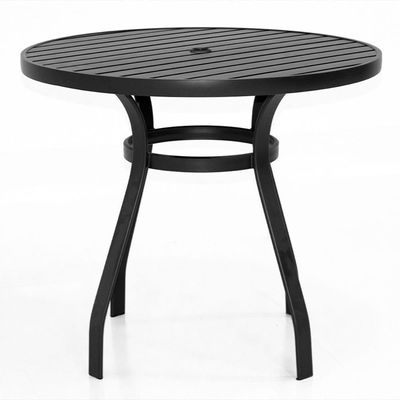 Conjunto Lótus Mesa 90cm 4 Poltronas Preto