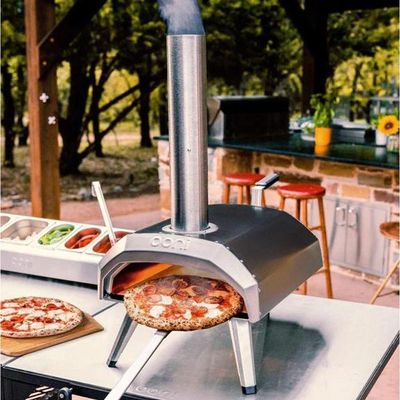 Espátula Perfurada De Giro Ooni Em Alumínio Para Pizza