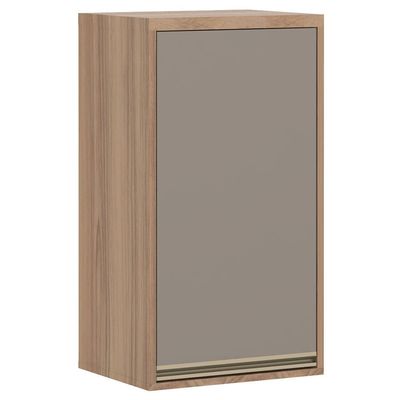 Armário Aéreo 40cm Luciane Yara 1 Porta - 1307 Vanilla/Graff