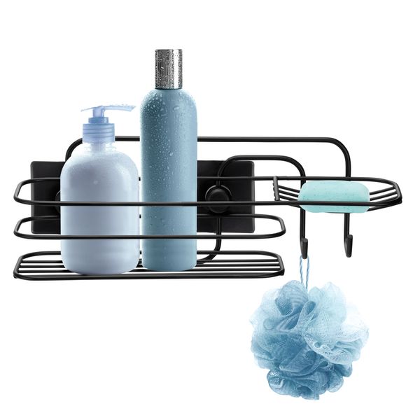 Porta-Shampoo com Saboneteira Arthi 3M Preto