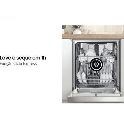Lava-Louças Samsung Inox 14 Serviços 110V Dw60C7050Fs-Az 110V
