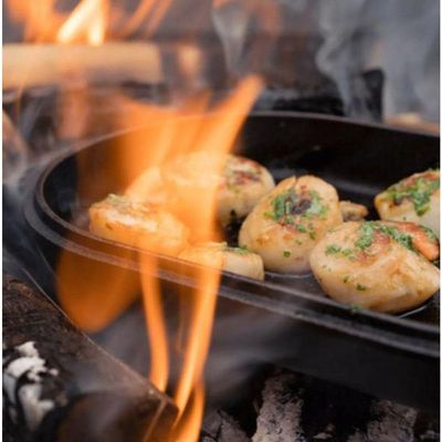 Chapa De Ferro Fundido Ooni Sizzler Com Base Em Aço Inox