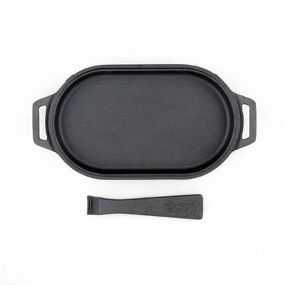 Chapa De Ferro Fundido Ooni Sizzler Com Base Em Aço Inox