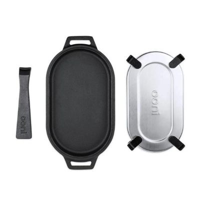 Chapa De Ferro Fundido Ooni Sizzler Com Base Em Aço Inox