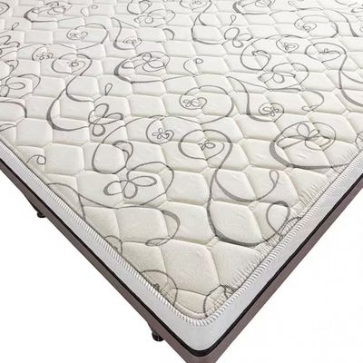Cama Box Conjugada Casal Herval Roma Ortopédico com Espuma D20 e Tecido Poliéster 53x138x188 cm Branco com Marrom e Bege