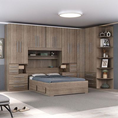 Dormitório Queen Size Sem Cama 1344s Castanho