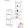 Paneleiro 63cm 4 Portas Para Micro-ondas Siena Multimóveis Mp2182 Branco Branco
