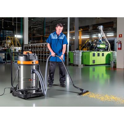 Aspirador de pó Tramontina 80 Litros em Aço Inox para sólidos e líquidos 2400 W 220 V