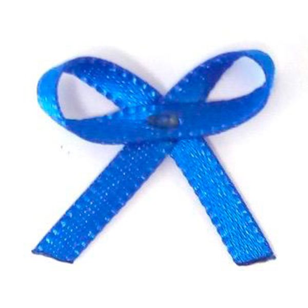 Aplique Laço Mosquitinho 4mm com 50 Unidades Azul Royal