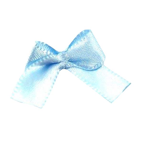Aplique Laço 10mm com 50 Unidades Azul Bebê