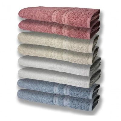8 Toalhas Grande Felpudas Grossa 80x150 2 Az 2 Br 2 Bg 2 Rê