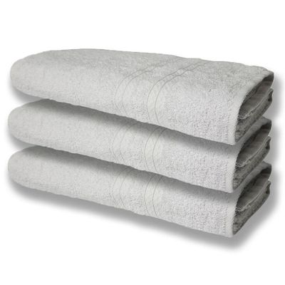 5 Toalhas Super Felpudas Grande E Grossa Algodão 80x150 Branco+cinza
