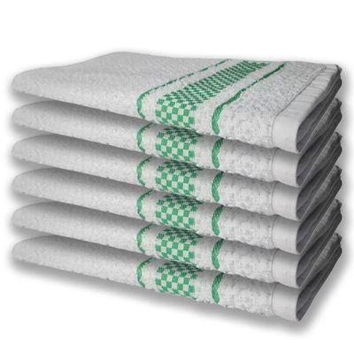 12 Panos De Prato Atoalhado Felpudo Premium Verde