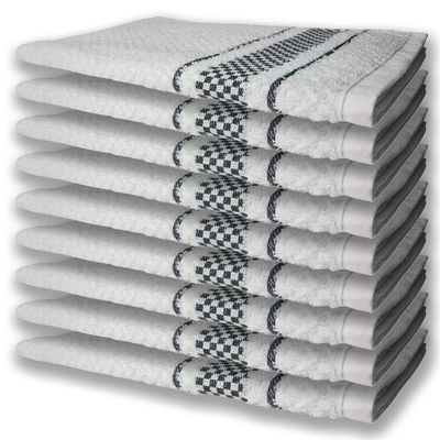9 Panos De Prato Atoalhado Felpudo Premium Preto