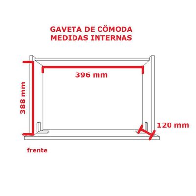 Cômoda 6 Gavetas Com Fechadura 1343 Ilan San Remo
