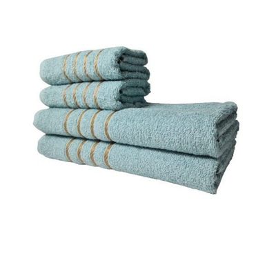 Kit 8 Toalhas Grandes Montreal 4 Banhos 4 Rostos Verde+cinza