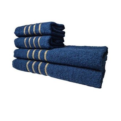 Kit 8 Toalhas Grandes Montreal 4 Banhos 4 Rostos Azul+cinza