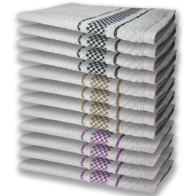 12 Panos De Prato Atoalhado Felpudo Premium Rx+mr+pr