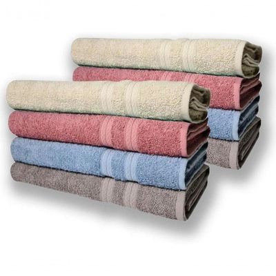 Kit 8 Toalhas De Banho Lisboa 430g/m 80x150cm Sortidos