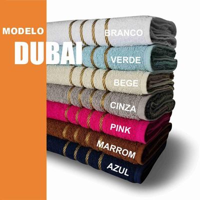 Jogo De Toalha 2 Banho 2 Rosto - 4pçs Coleção Montreal 100% Algodão Marrom