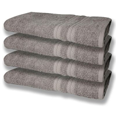 8 Toalhas Grande Super Felpudas E Grossa 80x150 4 Cinza 4 Rosê