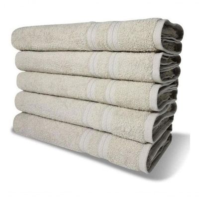 10 Toalhas Super Felpudas Grande E Grossa 5 Bege 5 Cinza