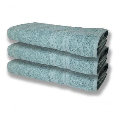 6 Toalhas Grande Felpudas E Grossa 80x150 Bege+verde