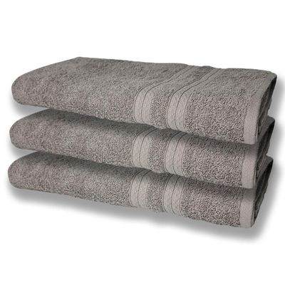 6 Toalhas Grande Super Felpudas E Grossa Algodão 80x150 Itália Soft Beka - Cinza/rosê