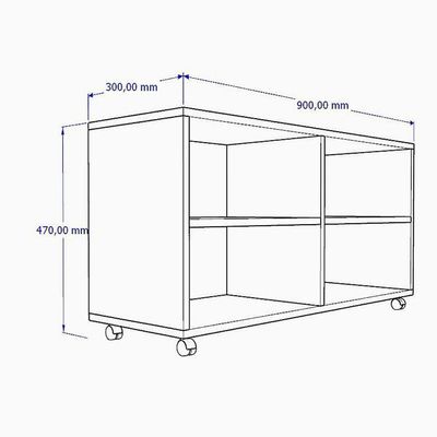 Sapateira Em Mdf Com Espaço Para 08 Pares De Calçados