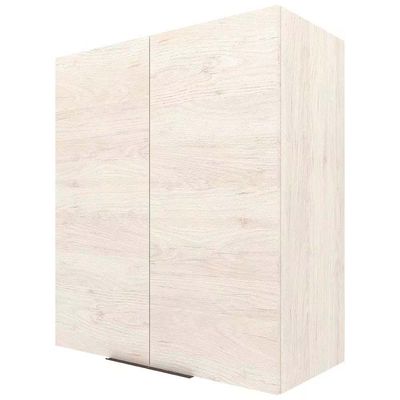 Armário Aéreo Bartira Cristal MDP 15mm com 2 Portas e 2 Prateleiras - 80cm de largura Freixo