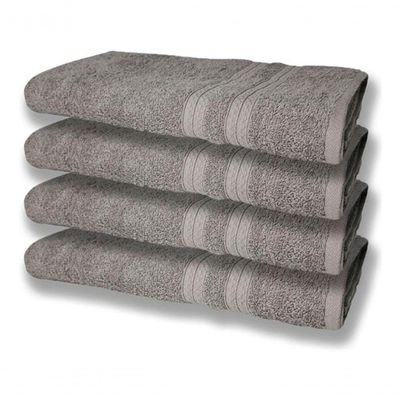 8 Toalhas Grande Felpudas E Grossa 80x150 4 Bege 4 Cinza