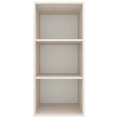 Armário Aéreo Cristal MDP 15mm com 1 Porta e 2 Prateleiras Bartira Freixo com Grafite