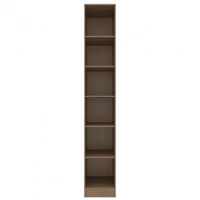 Armário Modulado Bartira Lugano com 1 Porta e 5 Prateleiras Casal Avelã/Cappuccino