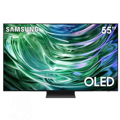 Smart TV 55 4K Samsung QN55S90DAGXZD OLED, AI Energy Mode, Dolby Atmos, Alexa built in, Wi-Fi, Bluetooth, USB, HDMI   Samsung,TV 4K Grafite / Bivolt