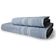 Kit 2 Toalhas Itália Soft 1 Banho 1 Rosto Grossa 100% Algodão 430g/m² Azul