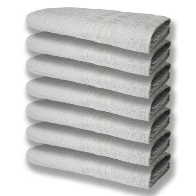 7 Toalhas Grande Super Felpudas E Grossa 80x150 Itália Soft Beka - Branco